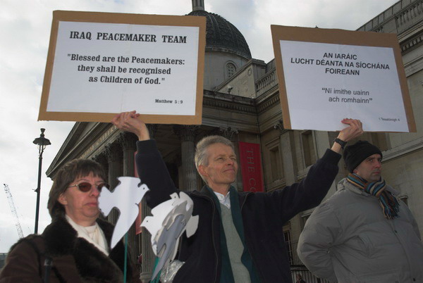 Norman Kember 100 Days Vigil © 2006, Peter Marshall