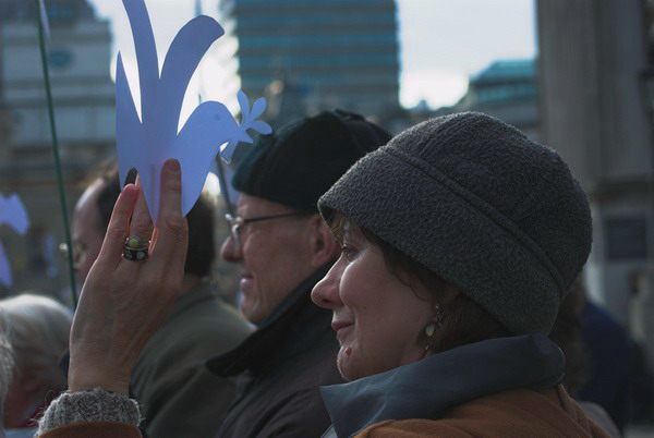 Norman Kember 100 Days Vigil © 2006, Peter Marshall