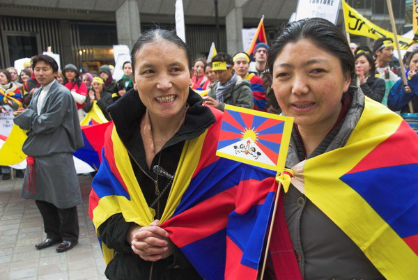 Tibet National Uprising Day March London © 2006, Peter Marshall