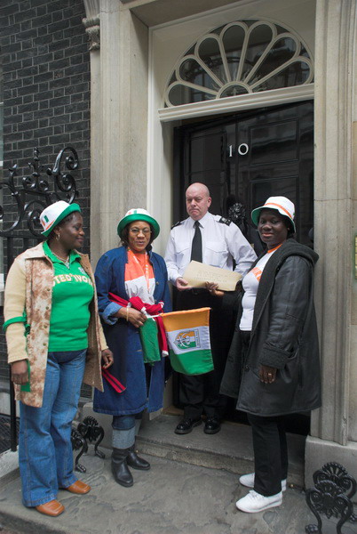 Ivorian Women Protest © 2006, Peter Marshall