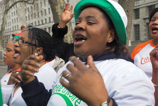 Ivorian Women Protest © 2006, Peter Marshall