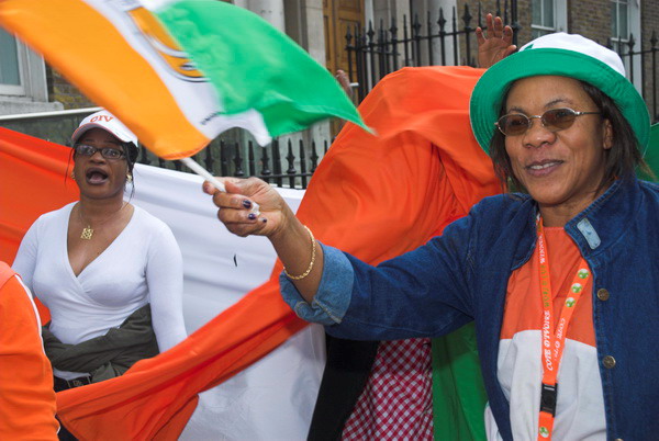 Ivorian Women Protest © 2006, Peter Marshall