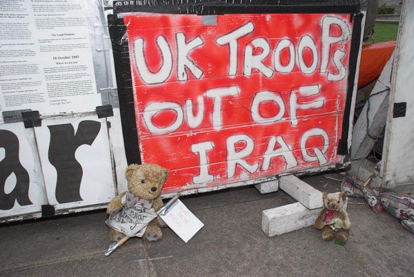 Brian Haw at Parliament Square