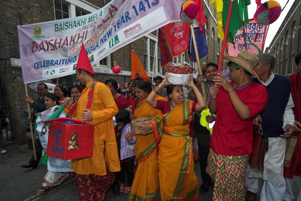 Baishahki Mela, Spitalfields, London © 2006, Peter Marshall