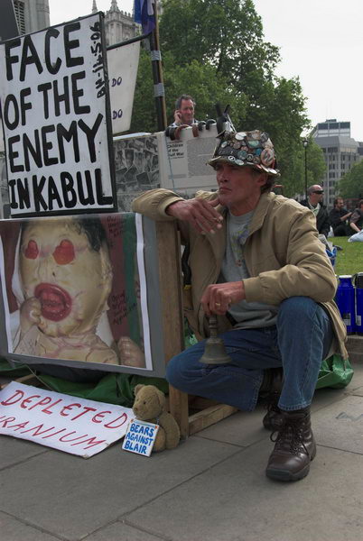Brian Haw,5 years Parliament Square © 2006, Peter Marshall
