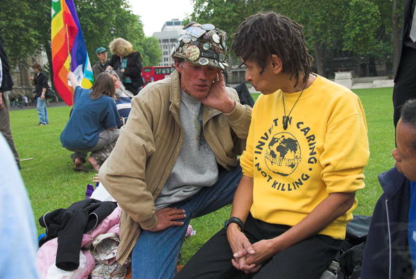 Brian Haw,5 years Parliament Square © 2006, Peter Marshall