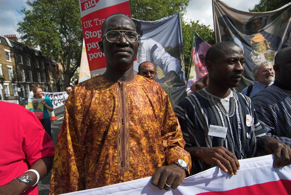 Christian Aid Drums in the Trade Justice Message