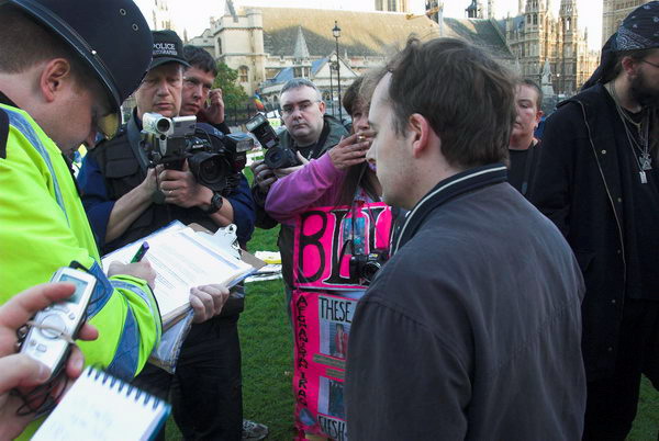 No More Fallujahs: Peace Camp Parliament Square © Peter Marshall, 2006
