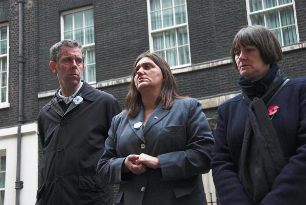 signed by 500 military families and veterans, calling for the immediate return of british troops