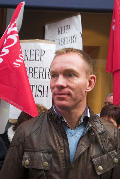 No Sweat and Burberry workers protest factory closure © 2007, Peter Marshall