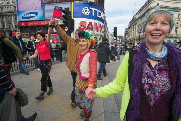 Reclaim Love, Piccadilly Circus © 2007, Peter Marshall