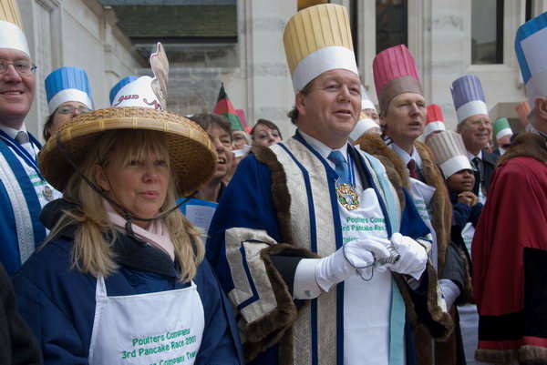 Worshipful Company of Poulters Pancake Race © 2007, Peter Marshall