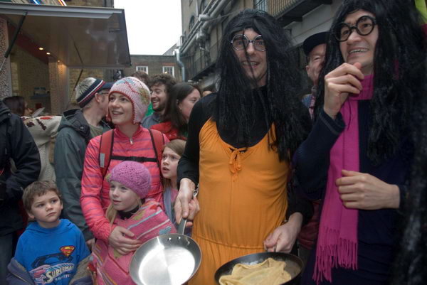 Great Spitalfields Pancake Race © 2007, Peter Marshall