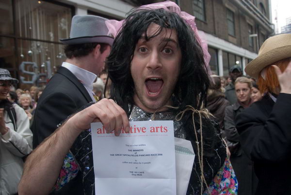 Great Spitalfields Pancake Race © 2007, Peter Marshall