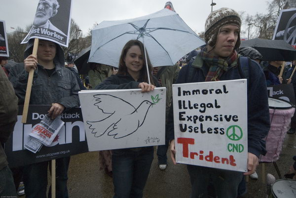 Stop Trident, Troops out of Iraq © 2007, Peter Marshall