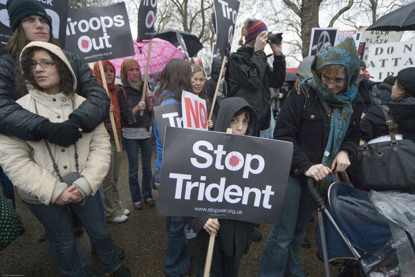 Stop Trident, Troops out of Iraq © 2007, Peter Marshall