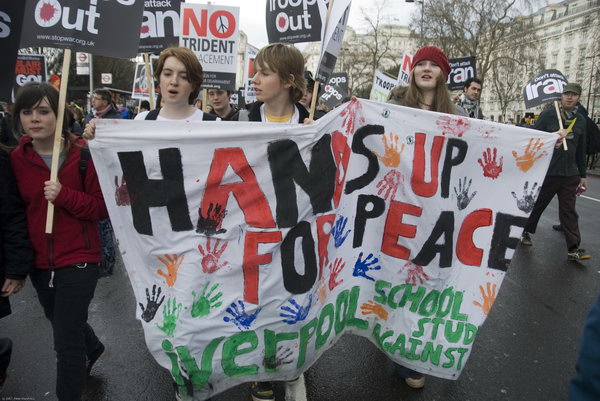 Stop Trident, Troops out of Iraq © 2007, Peter Marshall