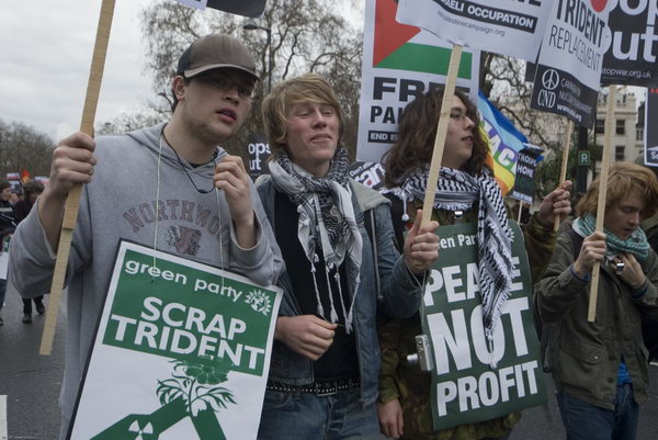 Stop Trident, Troops out of Iraq © 2007, Peter Marshall