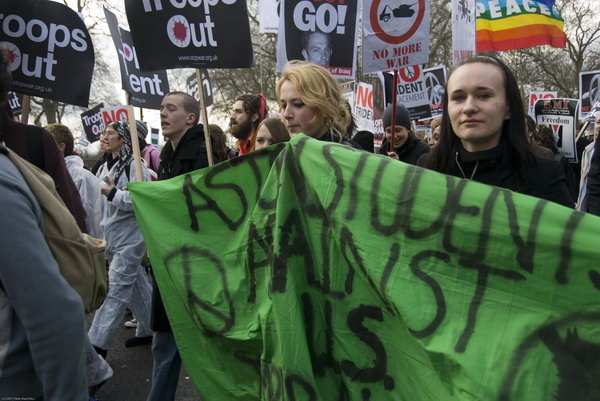Stop Trident, Troops out of Iraq © 2007, Peter Marshall