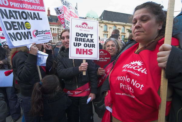 Keep the NHS working, Hackney © 2007, Peter Marshall
