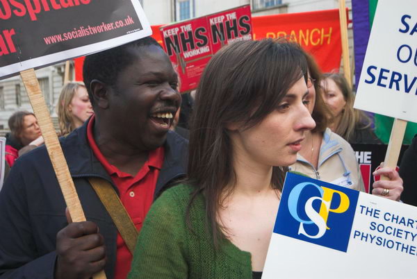 Keep the NHS working, Hackney © 2007, Peter Marshall