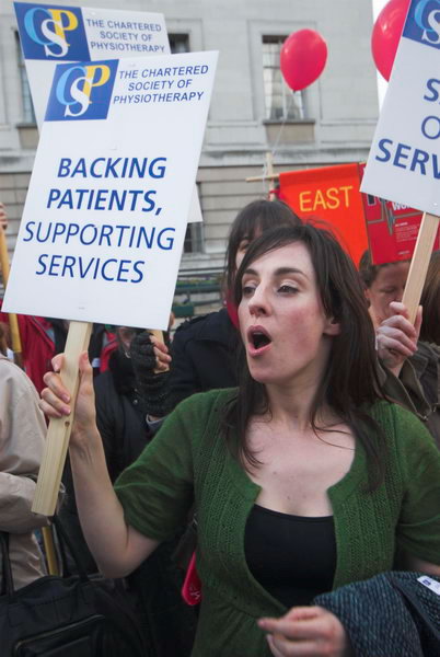 Keep the NHS working, Hackney © 2007, Peter Marshall