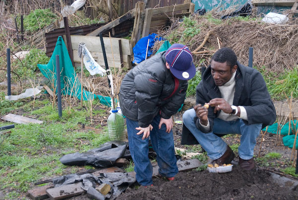 Manor Gardens Allotments Meeting © 2007, Peter Marshall