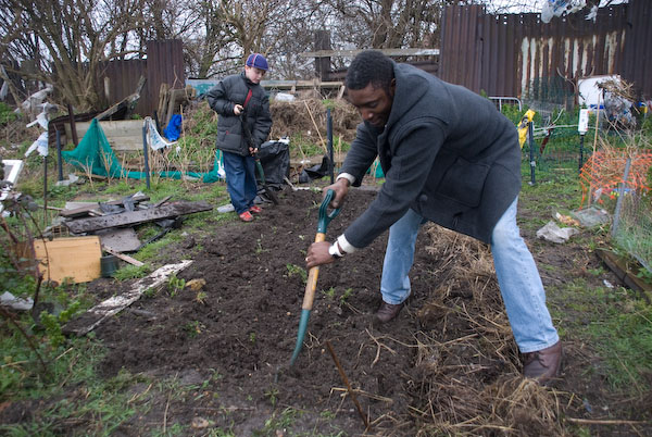 Manor Gardens Allotments Meeting © 2007, Peter Marshall