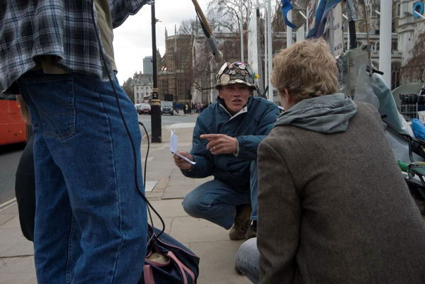 Brian Haw, Parliament Square © 2007, Peter Marshall