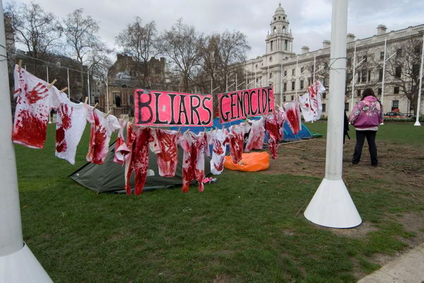 Brian Haw, Parliament Square © 2007, Peter Marshall