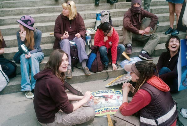 Animal Rights Protestors  © 2007, Peter Marshall