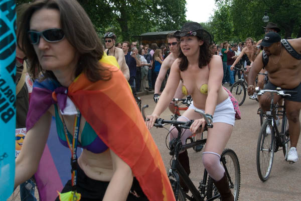 World Naked Bike Ride, London © 2007, Peter Marshall